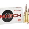 Hornady Match Ammunition 338 Lapua Magnum 250 Grain Hollow Point Boat Tail Box of 20