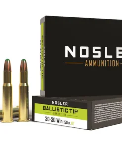 Nosler BT Ammunition 30-30 Winchester 150 Grain Round Nose Ballistic Tip Box of 20