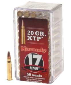 Hornady 17 HMR 20 Grain XTP Hollow Point (eXtreme Terminal Performance) Ammunition (50 Rounds)