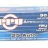 Prvi 25 Acp 50 Grain Full Metal Jacket Ammunition (50 Rounds)