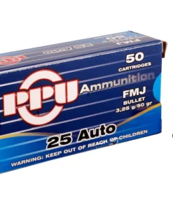 Prvi Partizan Ammunition 25 ACP 50 Grain Full Metal Jacket Box of 50