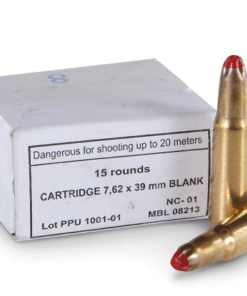 PPU, 7.62x39mm, M-68 Standard Blank Ammo, 15 Rounds
