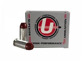 Underwood Ammunition 45 ACP +P 255 Grain Hard Cast Flat Nose Box of 20