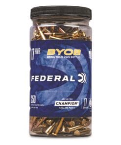 Federal BYOB, .17 HMR, JHP, 17 Grain, 250 Rounds with Bottle