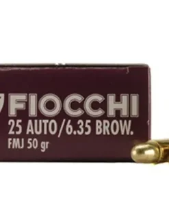 Fiocchi Shooting Dynamics Ammunition 25 ACP 50 Grain Full Metal Jacket Box of 50