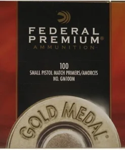 Federal Premium Gold Medal Small Pistol Match Primers #100M Box of 1000 (10 Trays of 100)