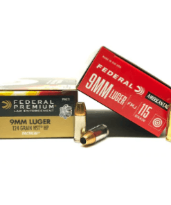 9mm 115gr FMJ Federal AE9DP + 9mm 124gr HST JHP Federal - 500rd COMBO