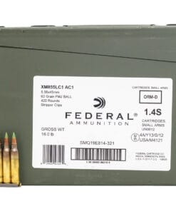 Federal XM855 5.56 62gr Stripper Clips Ammo Can 420 Rounds