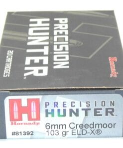 Hornady 6mm Creedmoor 103 Grain ELD-X (Extremly Low Drag) Hunting Ammunition (20 Rounds)