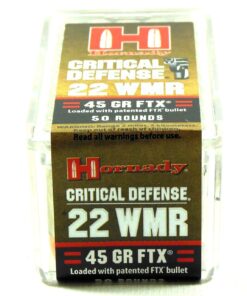 Hornady 22 WMR 45 Grain FTX (Flex Tip) Critical Duty Ammunition (50 Rounds)
