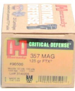 Hornady 357 Mag 125 Grain FTX (Flex Tip) Critical Defense Ammunition Ammunition (25 Rounds)
