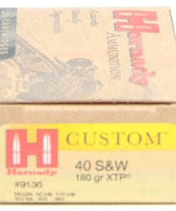 Hornady 40 S&W 180 Grain (eXtreme Terminal Performance) American Gunner Ammunition