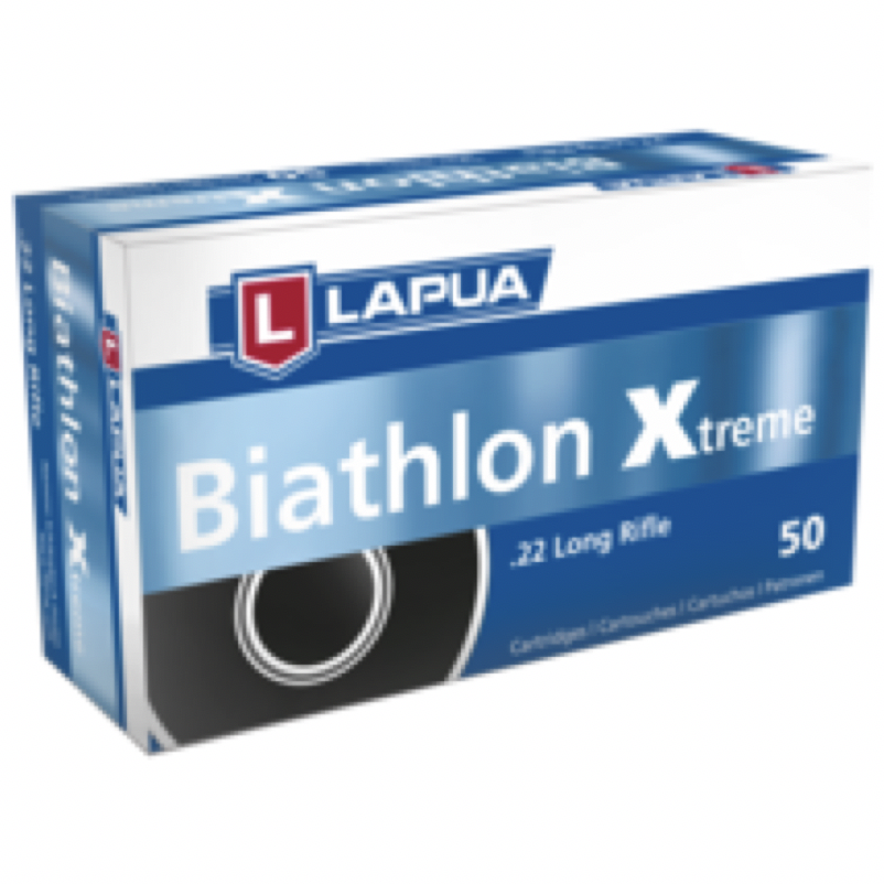 Lapua 22LR 40 Grain Lead Round Nose Biathlon Xtreme Ammunition (50 Rounds)