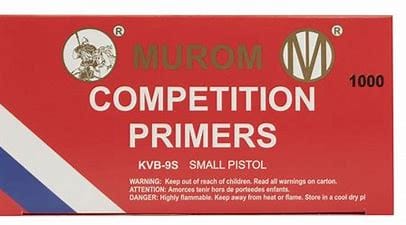 Murom KVB9 Small Pistol Primers (1000 ct.)