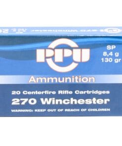 Prvi 270 Win 130 Grain Soft Point Ammunition (20 Rounds)