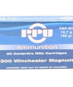Prvi 300 Win Magnum 165 Grain Pointed Soft Point Boat Tail Ammunition (20 Rounds)