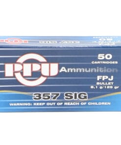 Prvi 357 Sig 125 Grain Jacket Flat Point Ammunition (50 Rounds)