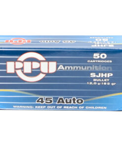 Prvi 185 grain 45 acp Semi-Jacketed Hollow Point Ammunition (50 Rounds)