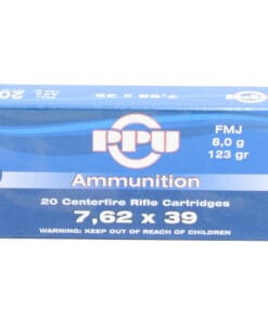 Prvi 7.62X39 123 Grain Full Metal Jacket Ammunition (20 Rounds)
