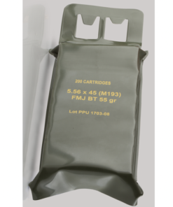 Prvi Ammo 5.56mm 55 Grain M193 Full Metal Jacket-Boat Tail (200 cartridge)