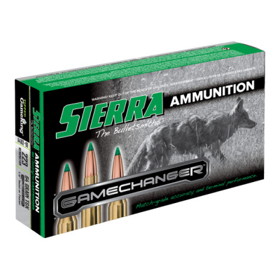 Sierra 223 Remington 64 Grain TGK Game Changer Polymer Tipped Spitzer Boat Tail (20)