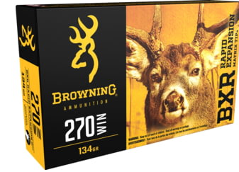 Browning BXR .270 Winchester 134 Grain Rapid Expansion Matrix Tip Brass Cased Centerfire Rifle Ammunition B192102701 Caliber: .270 Winchester, Number of Rounds: 20, $2.40 Off