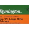 Remington Large Rifle Primers #9-1/2 Box of 1000 (10 Trays of 100)