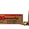 Hornady Varmint Express Ammunition 22-250 ammo 55 Grain V-MAX Box of 20 descriptions