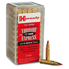 Hornady Varmint Express, .17 HMR, V-MAX, 17 Grain, 50 Rounds