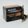 maxxtech essential steel 223 rem ammunition mtes223 56 grain full metal jacket 20 rounds