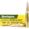 Remington 7mm-08 ammo Remington 140 Grain Pointed Soft Point Box of 20